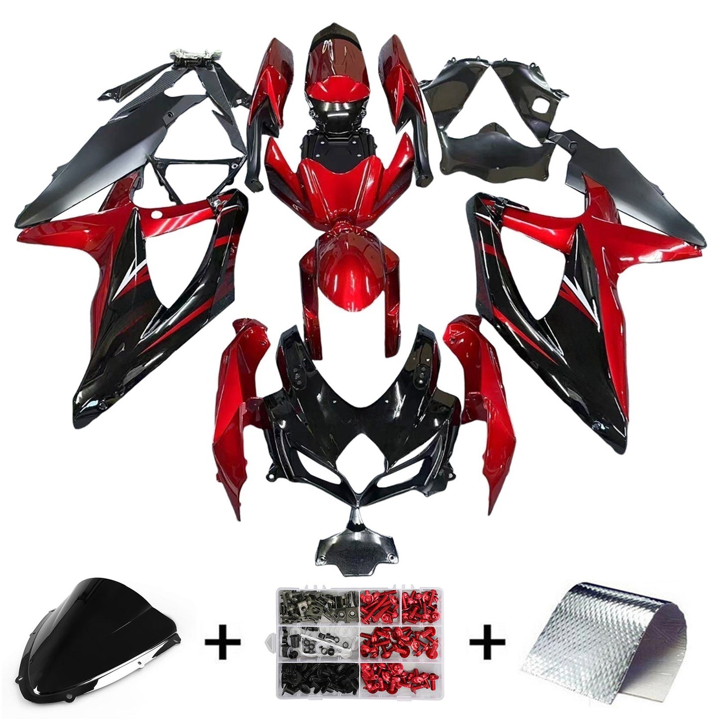 Suzuki GSXR 600/750 2008-2010 Kit Carena Carrozzeria Plastica ABS K8