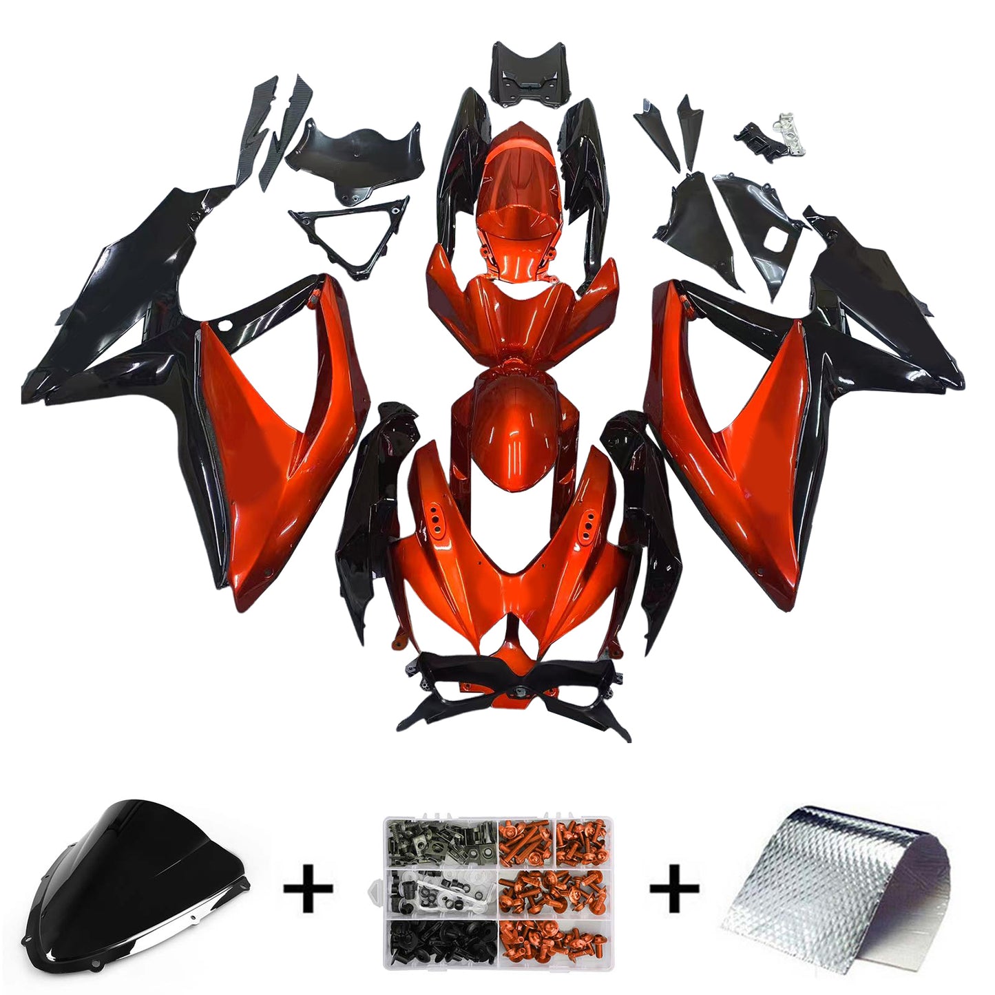 Suzuki GSXR 600/750 2008-2010 Kit Carena Carrozzeria Plastica ABS K8