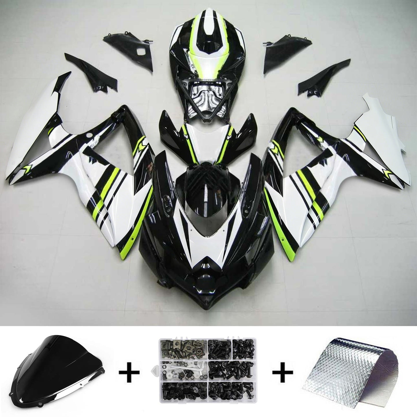 Suzuki GSXR 600/750 2008-2010 Kit Carena Carrozzeria Plastica ABS K8