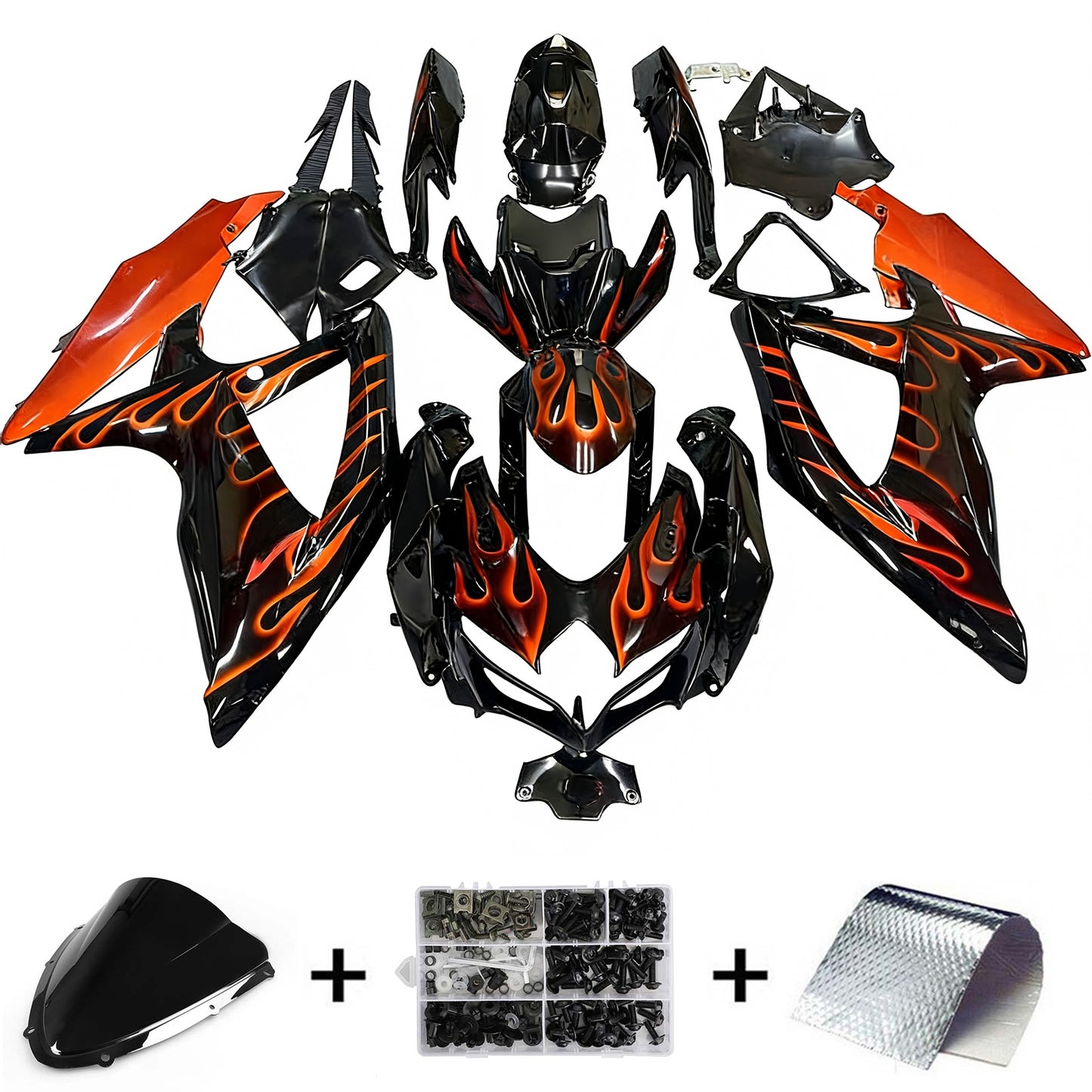 Suzuki GSXR 600/750 2008-2010 Kit Carena Carrozzeria Plastica ABS K8