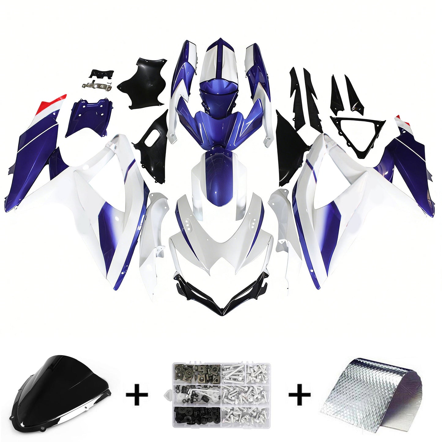 Suzuki GSXR 600/750 2008-2010 Kit Carena Carrozzeria Plastica ABS K8
