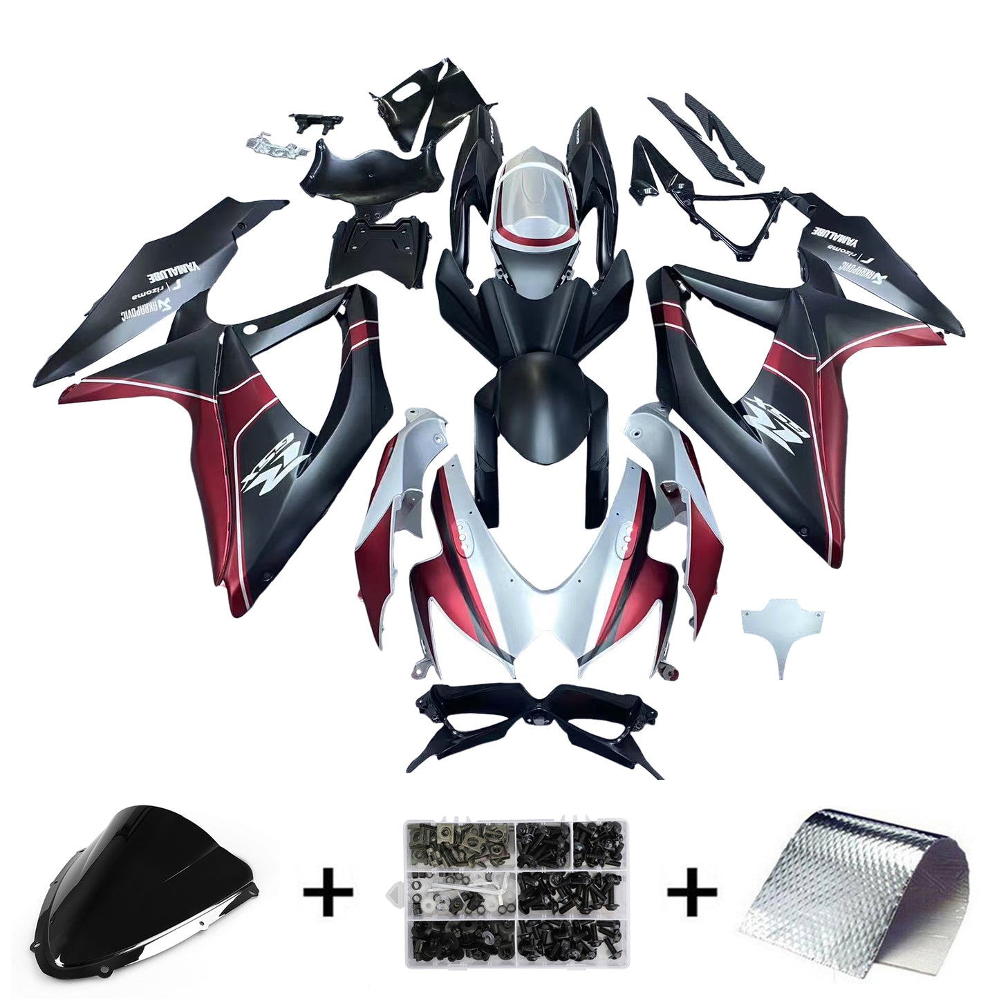 Amotopart Kit carena Suzuki GSXR 600/750 2008-2010 K8 Carrozzeria Plastica ABS