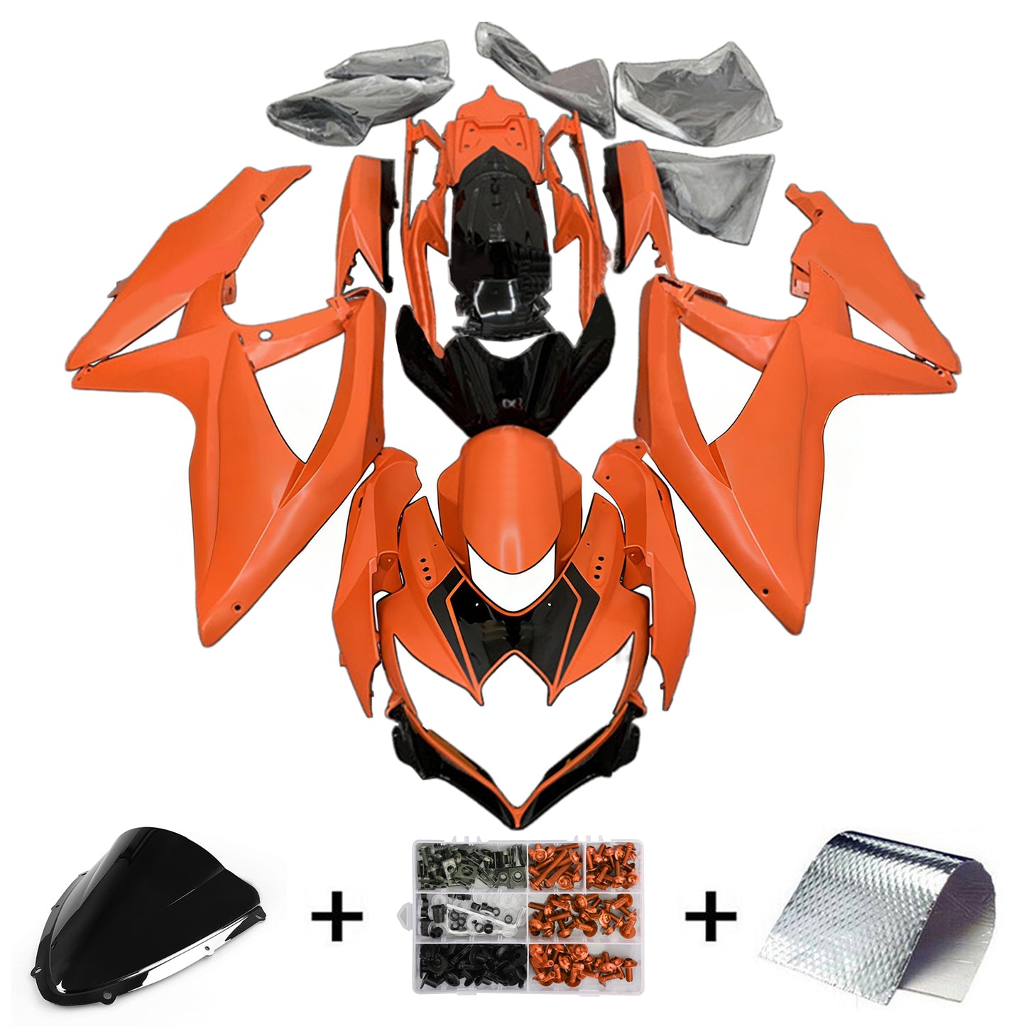 Amotopart Kit carena Suzuki GSXR 600/750 2008-2010 K8 Carrozzeria Plastica ABS
