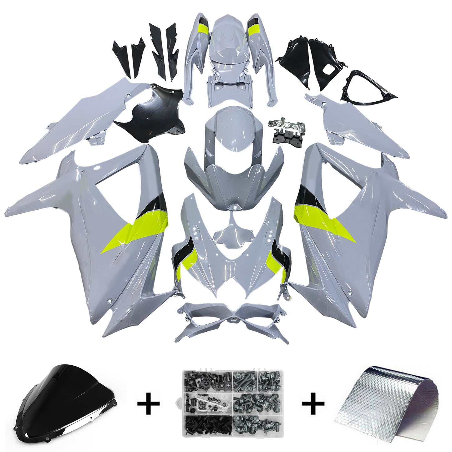 Amotopart Kit carena Suzuki GSXR 600/750 2008-2010 K8 Carrozzeria Plastica ABS