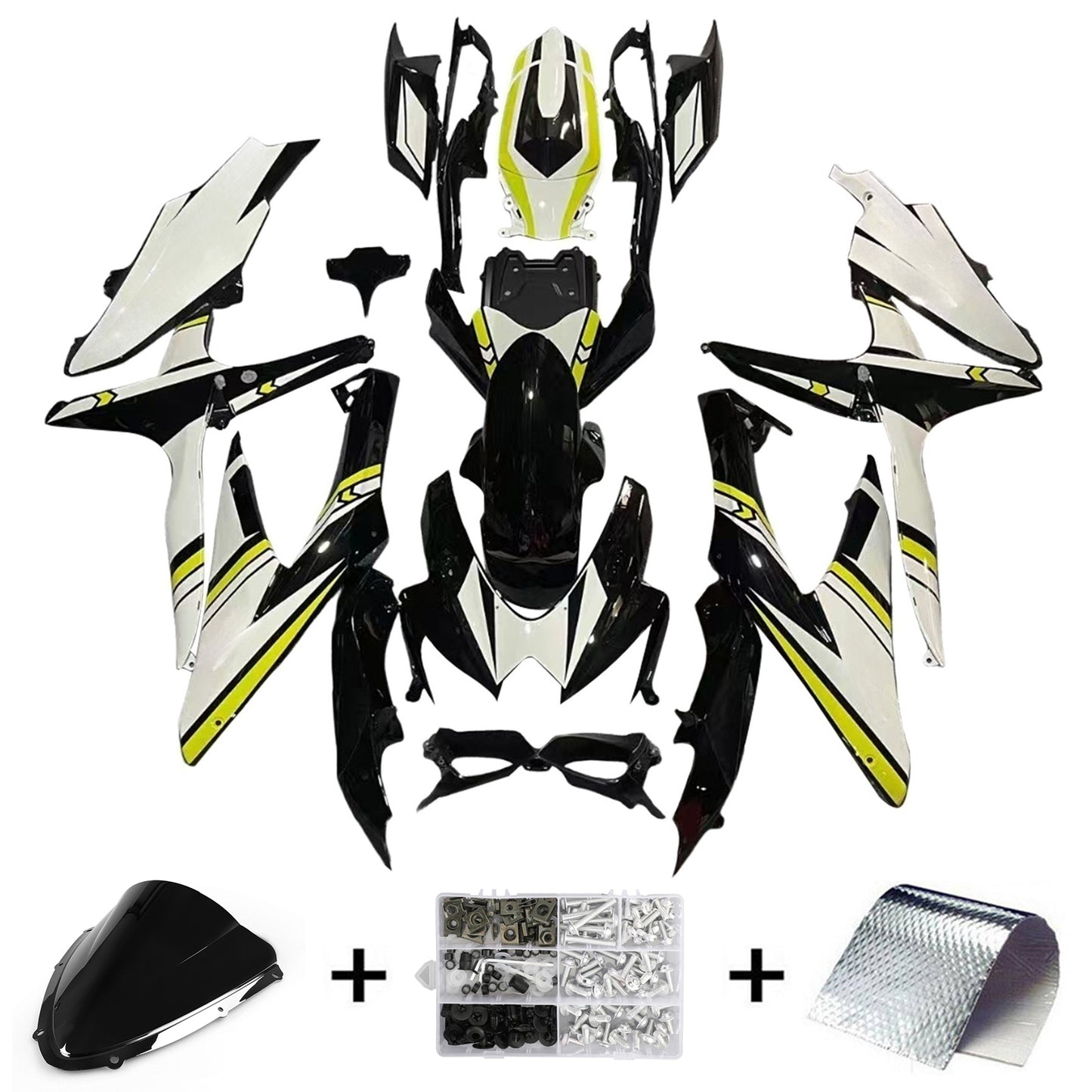 Amotopart Kit carena Suzuki GSXR 600/750 2008-2010 K8 Carrozzeria Plastica ABS