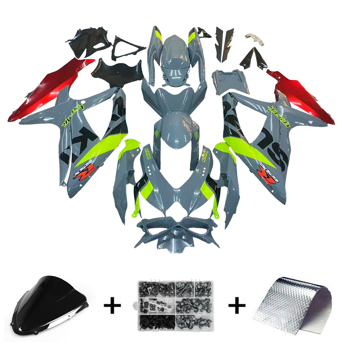 Amotopart Kit carena Suzuki GSXR 600/750 2008-2010 K8 Carrozzeria Plastica ABS