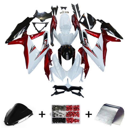 Amotopart Kit carena Suzuki GSXR 600/750 2008-2010 K8 Carrozzeria Plastica ABS