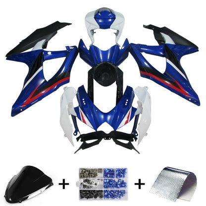 Kit carena iniezione Suzuki GSXR 600/750 K8 2008-2010 Carrozzeria in plastica ABS