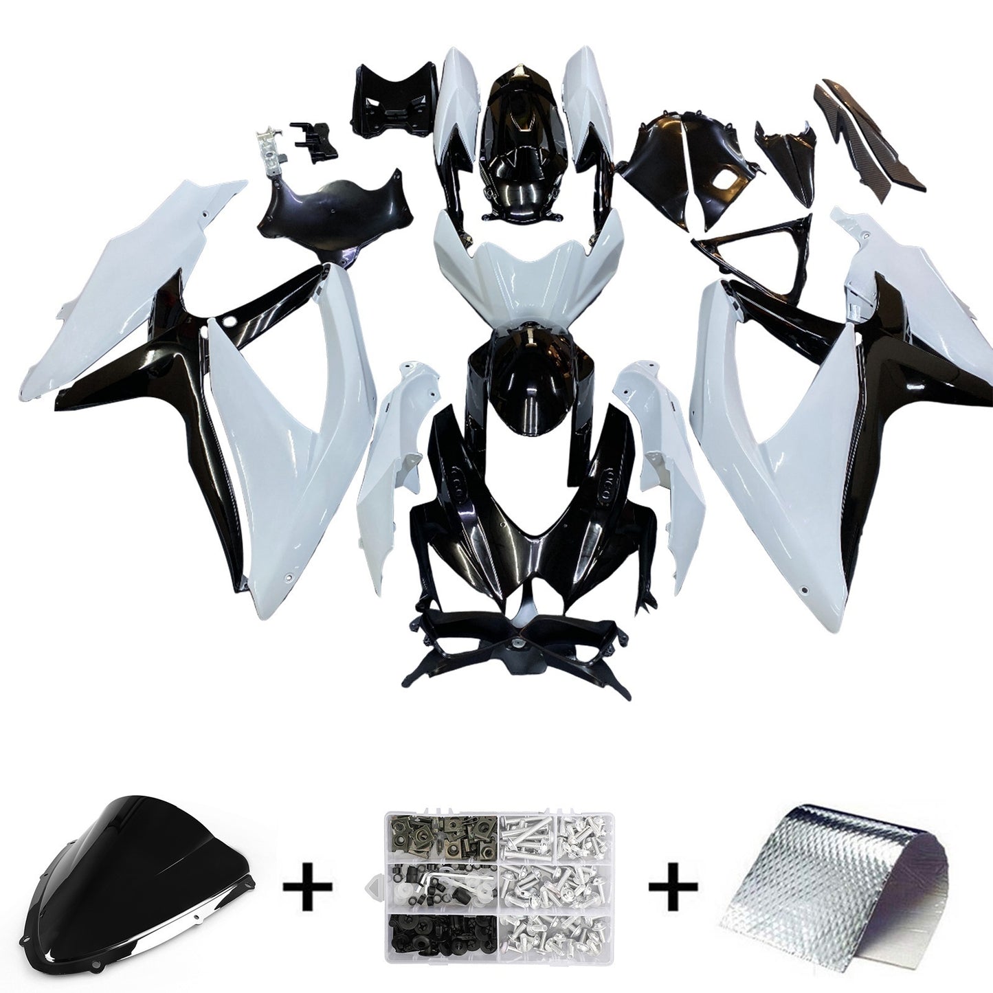 Kit Carenatura Carrozzeria Plastica ABS Per Suzuki GSXR 600/750 2008-2010 K8