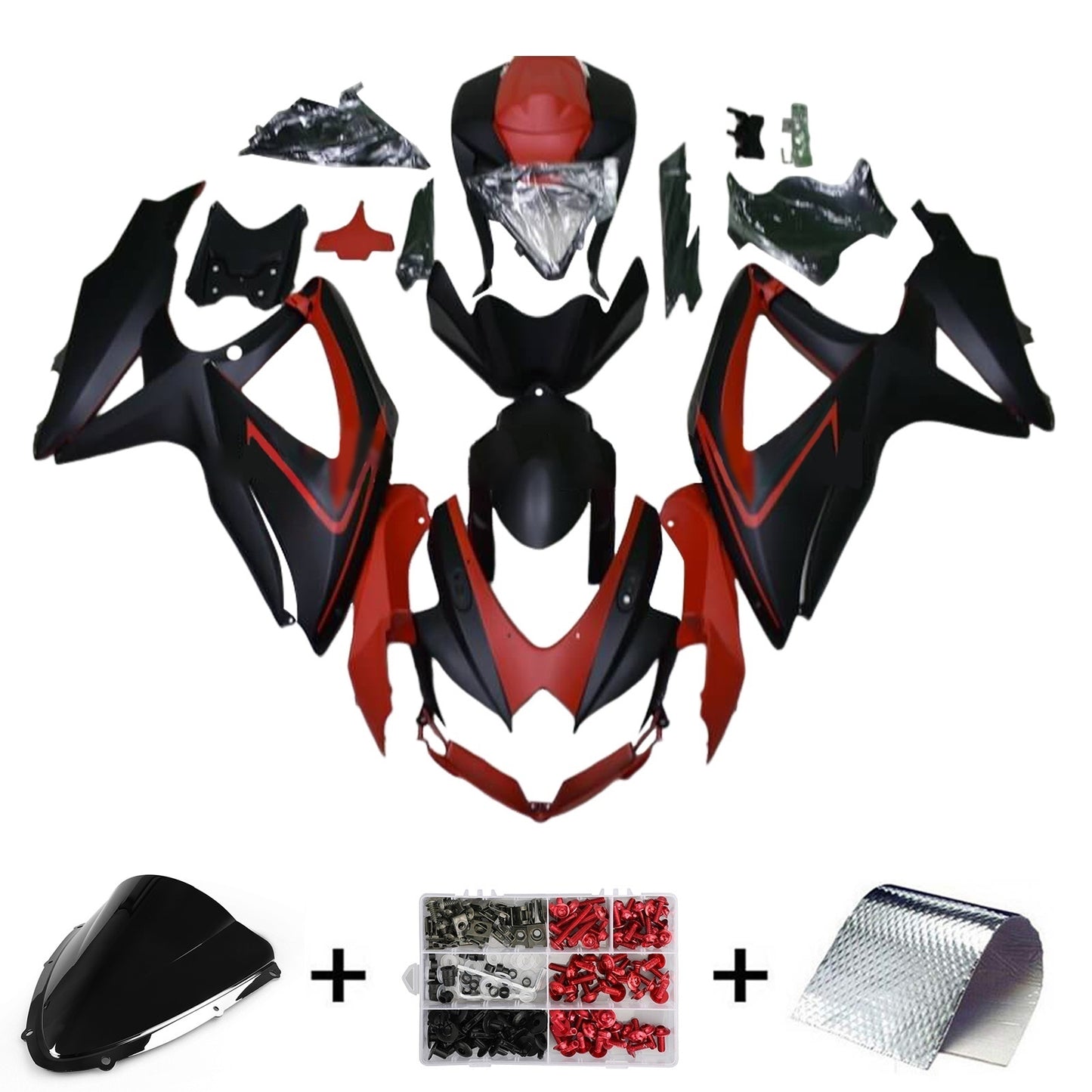 Kit carena iniezione Suzuki GSXR 600/750 K8 2008-2010 Carrozzeria in plastica ABS