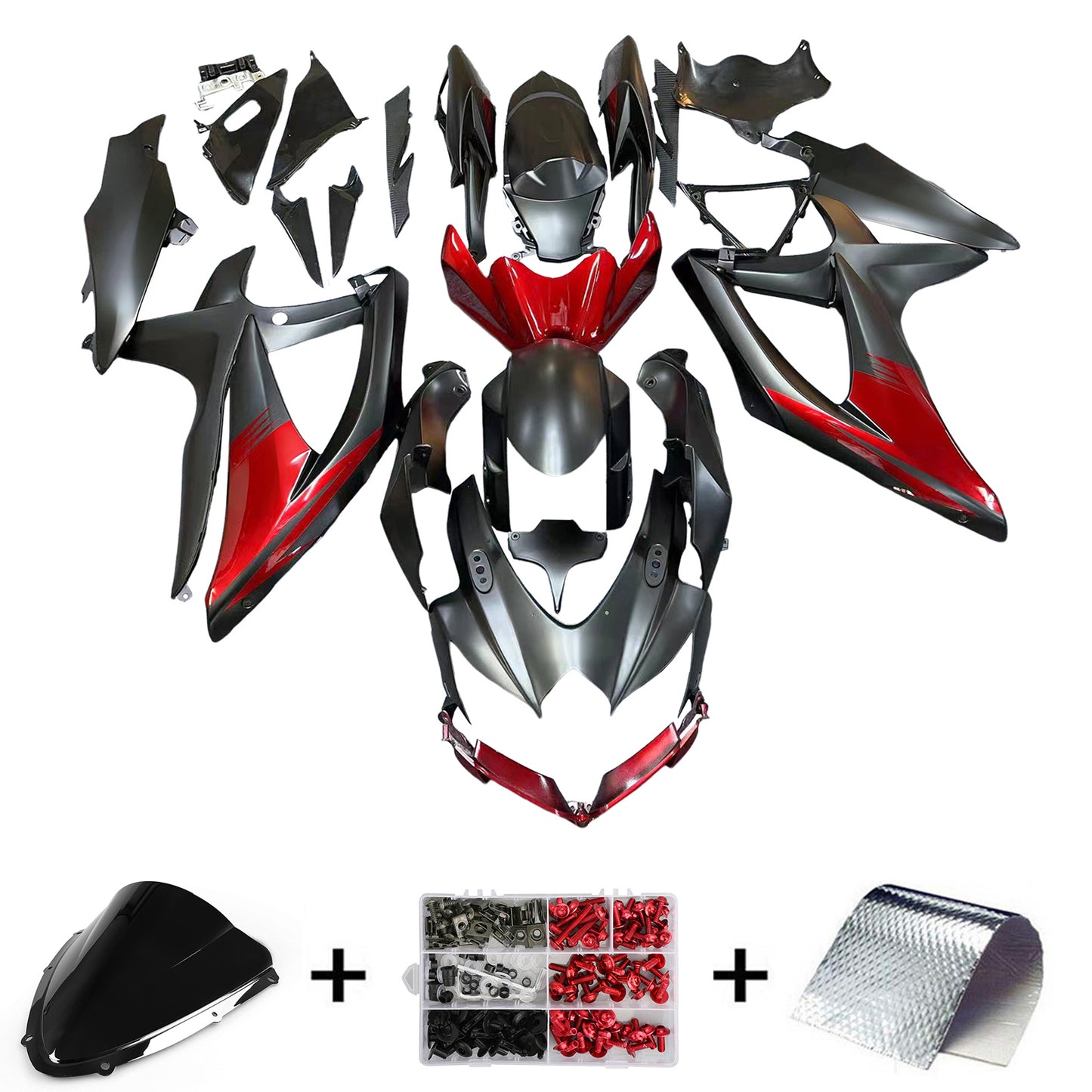 Kit carena iniezione Suzuki GSXR 600/750 K8 2008-2010 Carrozzeria in plastica ABS