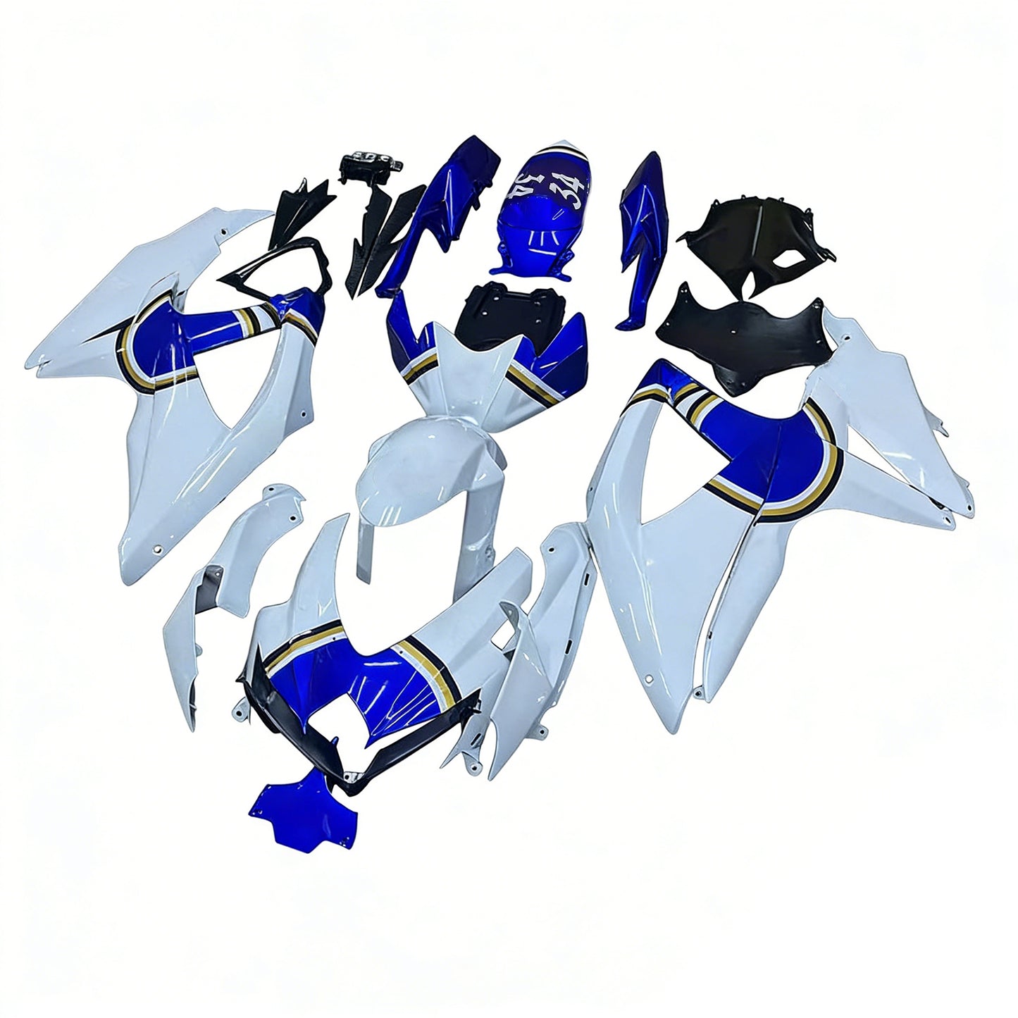 Kit carena iniezione Suzuki GSXR 600/750 K8 2008-2010 Carrozzeria in plastica ABS