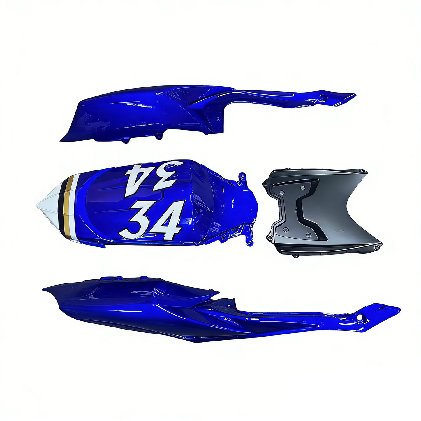 Kit carena iniezione Suzuki GSXR 600/750 K8 2008-2010 Carrozzeria in plastica ABS