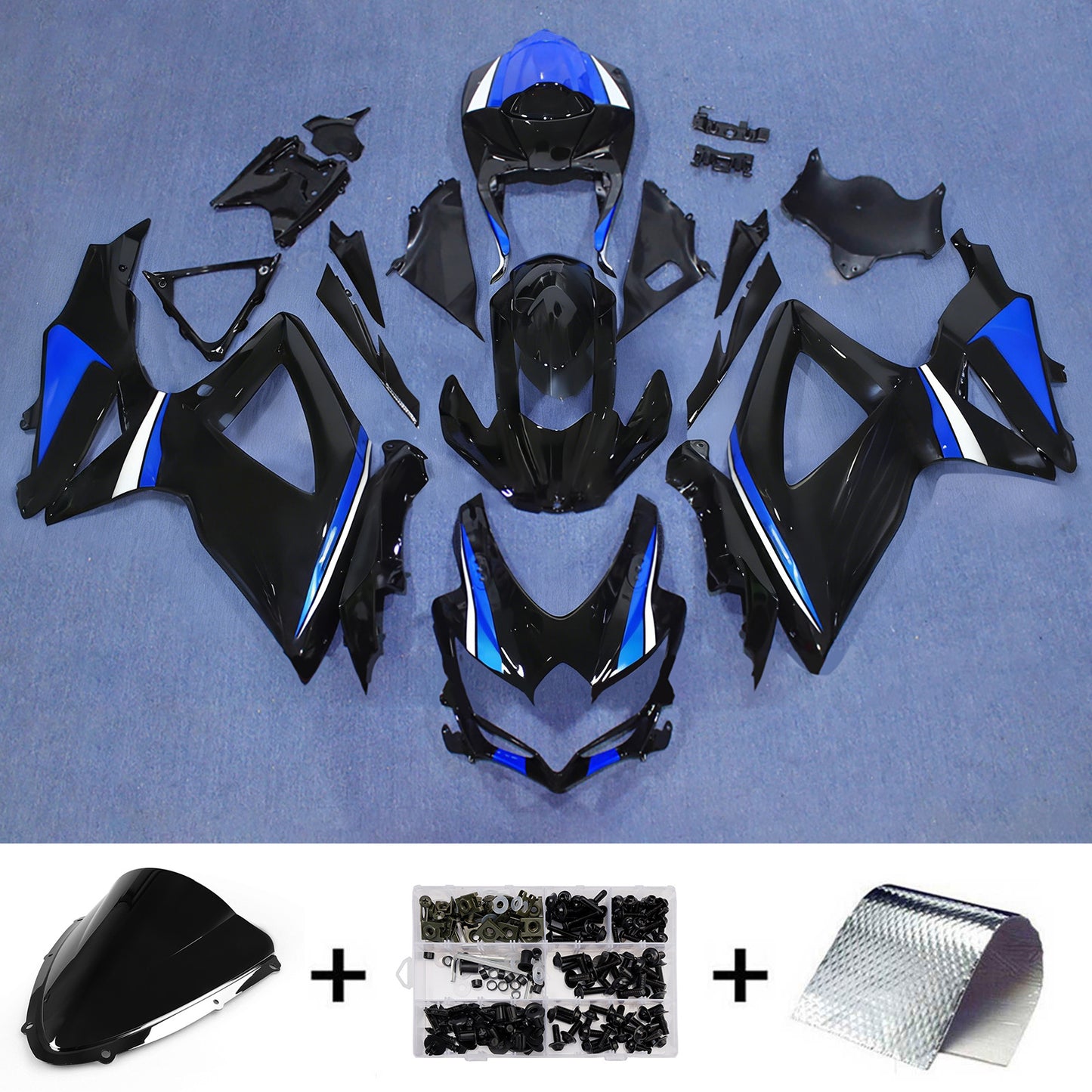 Kit carenatura iniezione plastica ABS per Suzuki GSXR 600/750 2008-2010 K8