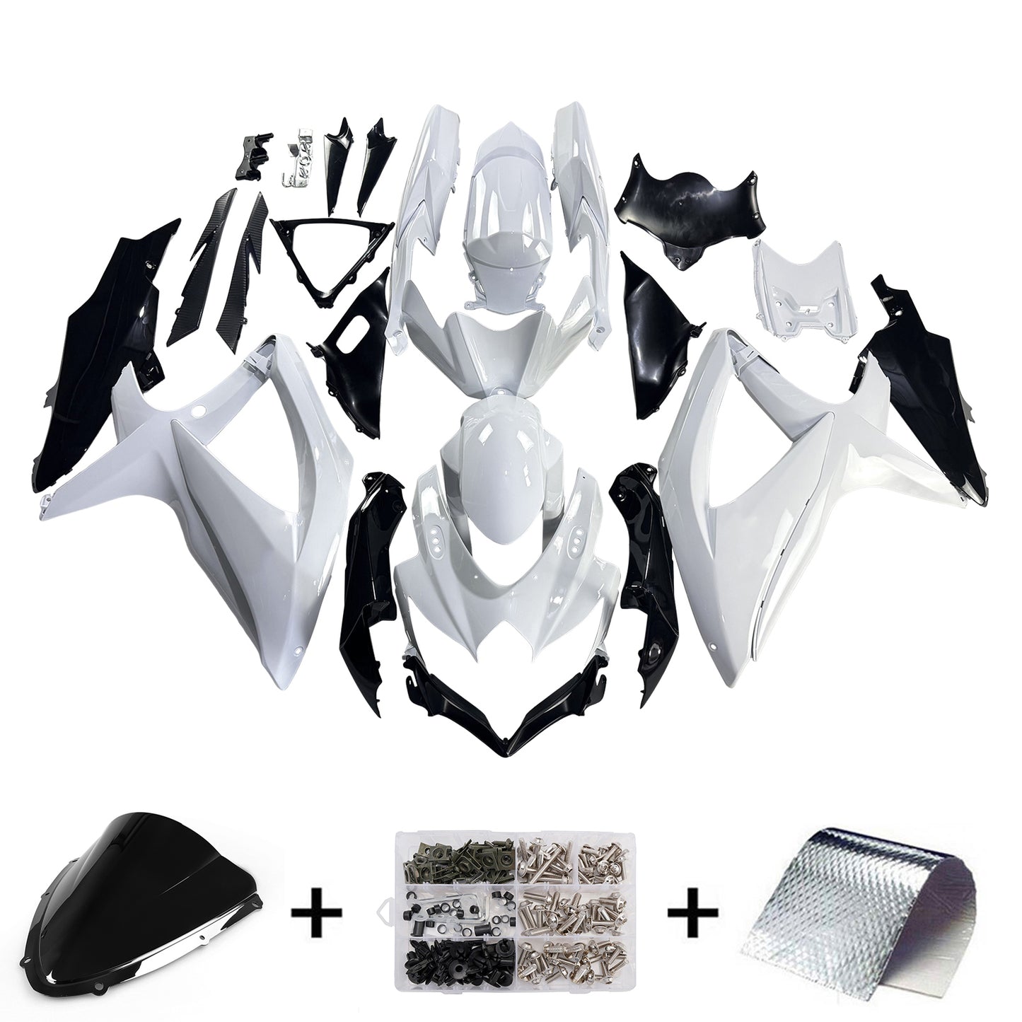 Kit carenatura iniezione plastica ABS per Suzuki GSXR 600/750 2008-2010 K8