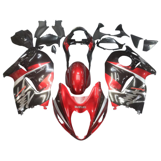 Amotopart Suzuki Hayabusa GSXR1300 1999-2007 Defezione G-Black & Red Kit