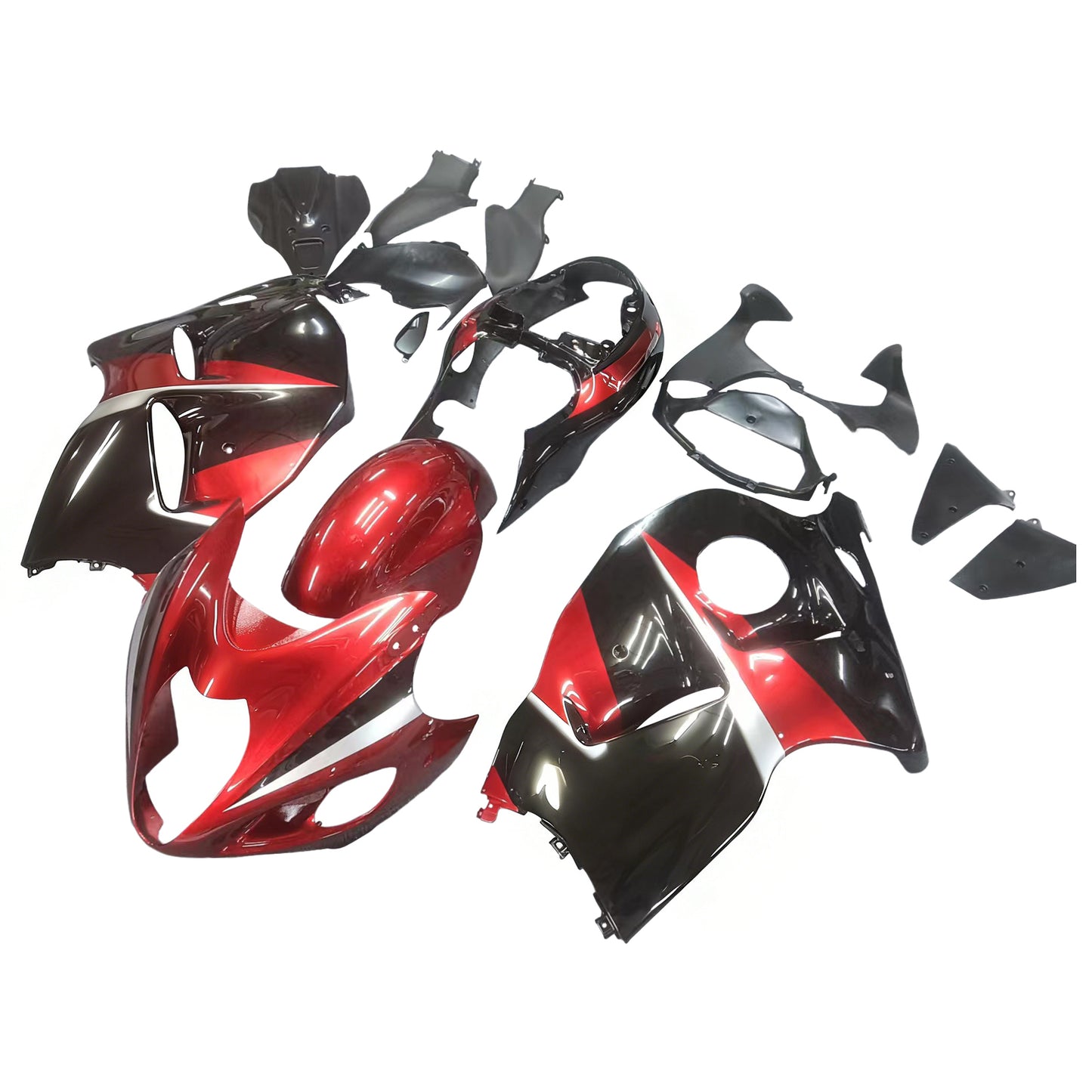 Amotopart Suzuki Hayabusa GSXR1300 1999-2007 Defezione G-Black & Red Kit