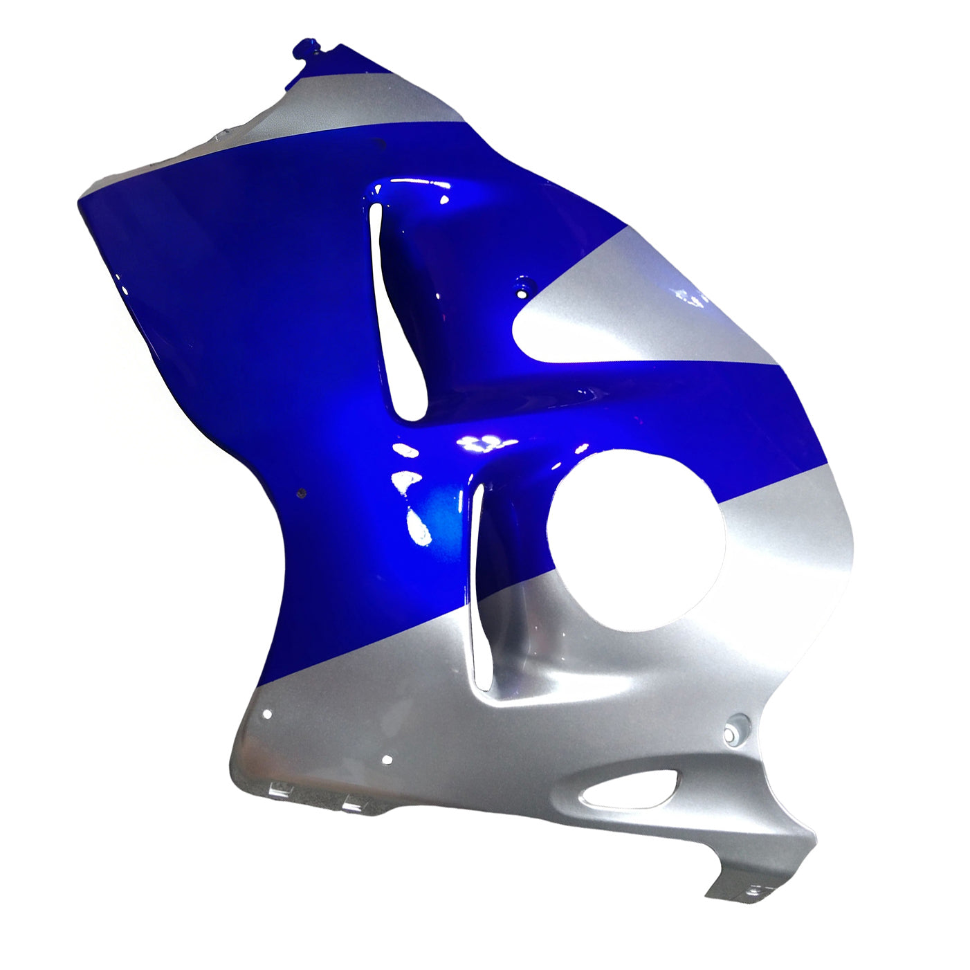 Amotopart Suzuki Hayabusa GSXR1300 1999-2007 Kit di pulizia blu e sliver