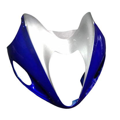 Amotopart Suzuki Hayabusa GSXR1300 1999-2007 Kit di pulizia blu e sliver