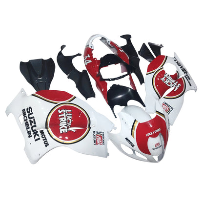Carene 1999-2007 Suzuki GSX1300 Hayabusa White &amp; Red Lucky Strike Racing Generico