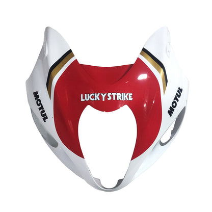 Amotopart Suzuki Hayabusa GSXR1300 1999-2007 Cladding White? e kit rosso