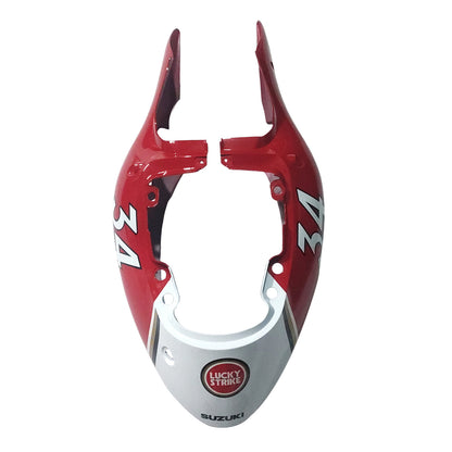 Amotopart Suzuki Hayabusa GSXR1300 1999-2007 Cladding White? e kit rosso