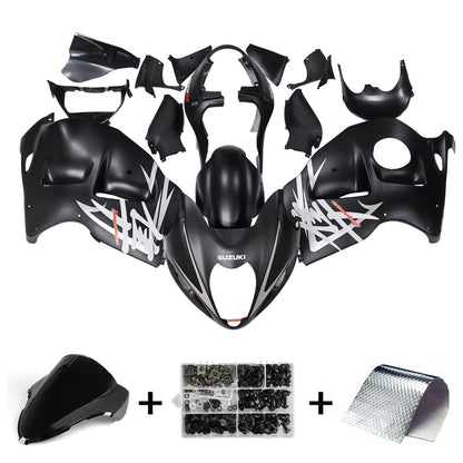 Amotopart Suzuki Hayabusa GSXR1300 1999-2007 Kit nero rivestito