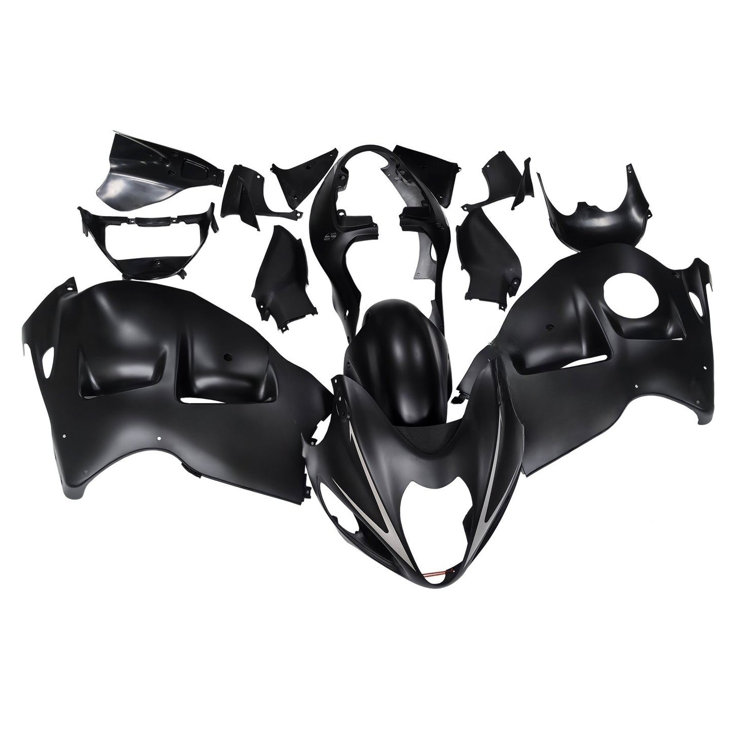 Amotopart Suzuki Hayabusa GSXR1300 1999-2007 Kit nero rivestito