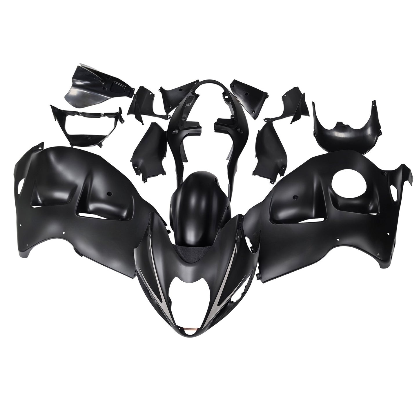 Amotopart Suzuki Hayabusa GSXR1300 1999-2007 Kit nero rivestito