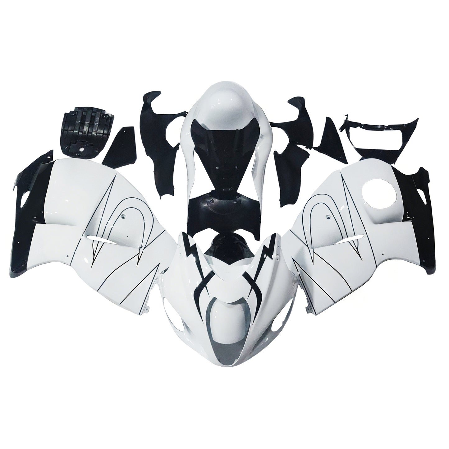 Carene 1999-2007 Suzuki GSX1300 Hayabusa Bianco Alstare Corona Racing Generico