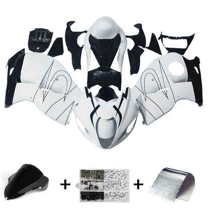 Carene 1999-2007 Suzuki GSX1300 Hayabusa Bianco Alstare Corona Racing Generico