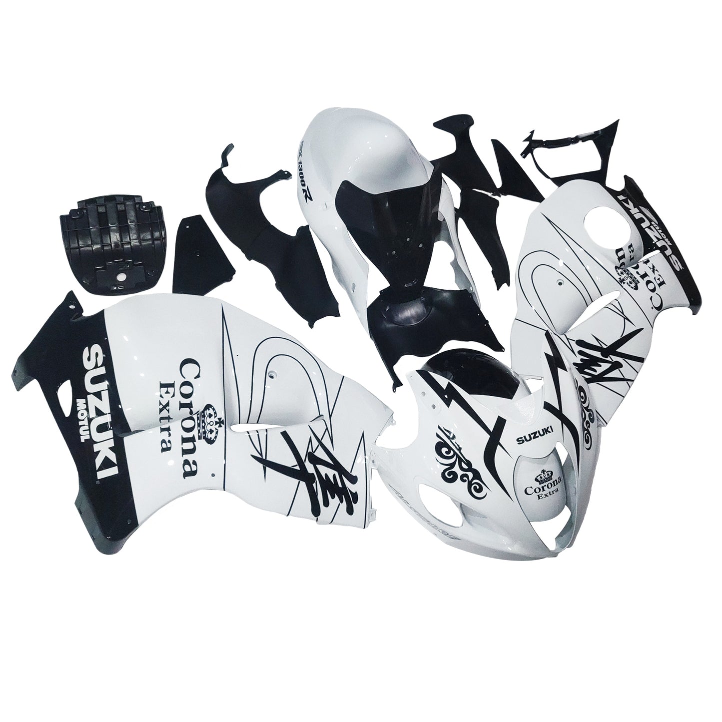 Carene 1999-2007 Suzuki GSX1300 Hayabusa Bianco Alstare Corona Racing Generico