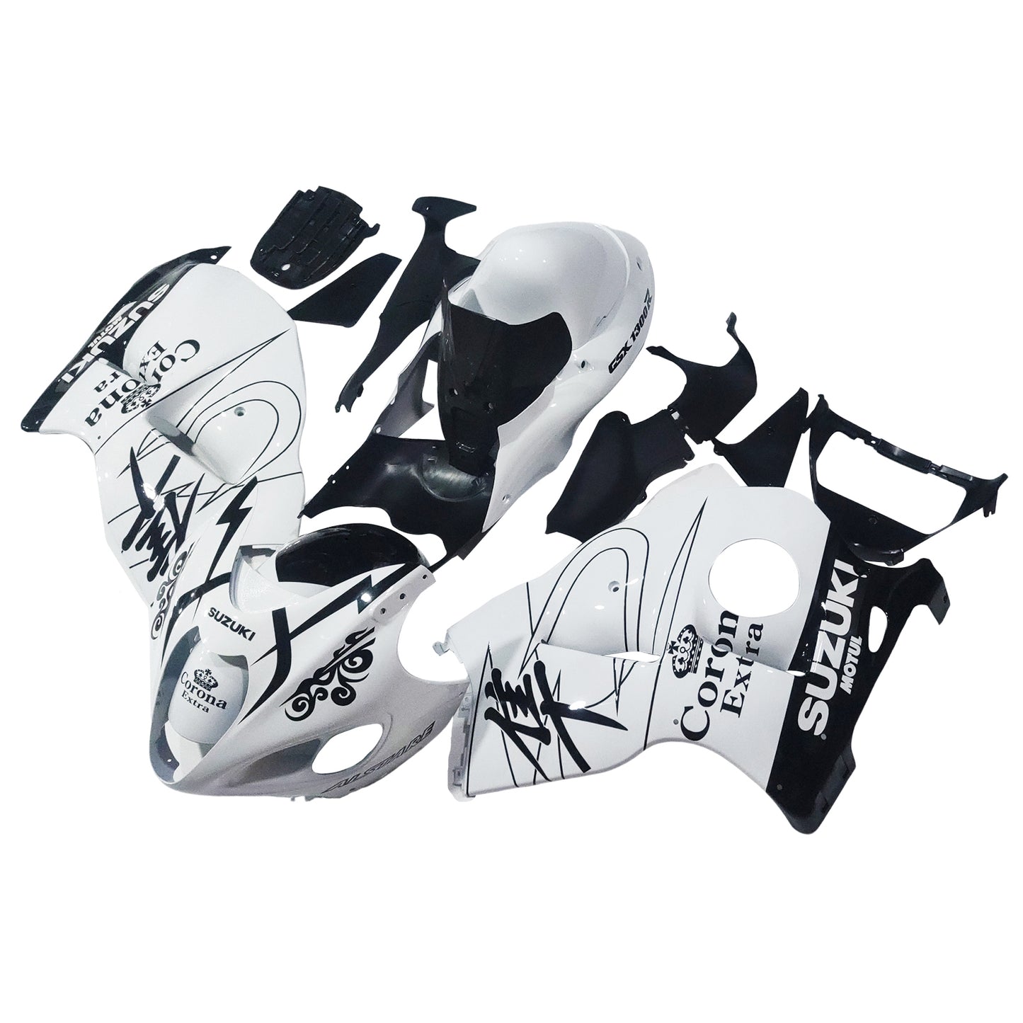 Carene 1999-2007 Suzuki GSX1300 Hayabusa Bianco Alstare Corona Racing Generico