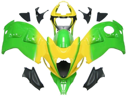 Carene 1999-2007 Suzuki GSX1300 Hayabusa Verde & Giallo Hayabusa Generico
