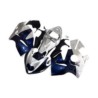 Carene 1999-2007 Suzuki GSX1300 Hayabusa Blu e Argento Hayabusa Racing Generico