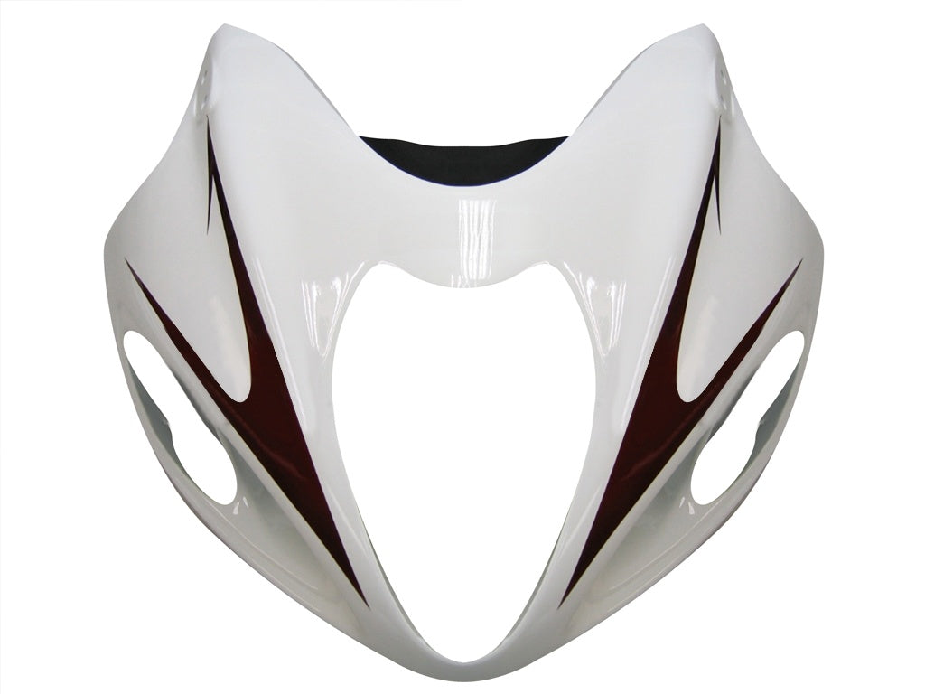 Amotopart Suzuki Hayabusa GSXR1300 1999-2007 Kit multi bianco e sliver