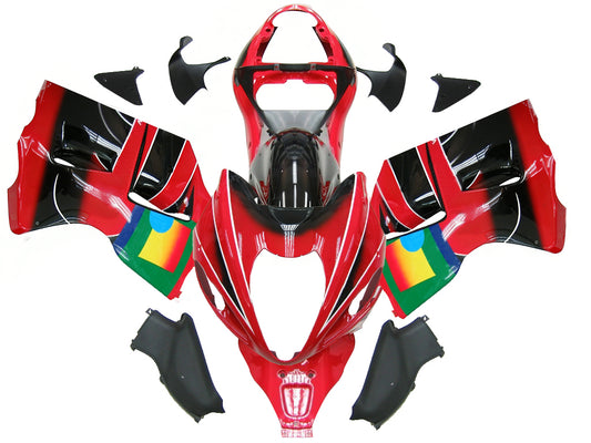Carene 1999-2007 Suzuki GSX1300 Hayabusa Rosso Nero Jomo Generic