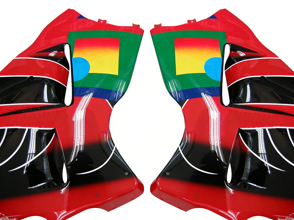 Amotopart Suzuki Hayabusa GSXR1300 1999-2007 Multi Red & Black Kit Clodding