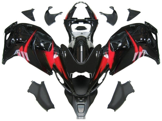 Carene 1999-2007 Suzuki GSX1300 Hayabusa Nero e Rosso Hayabusa Generico