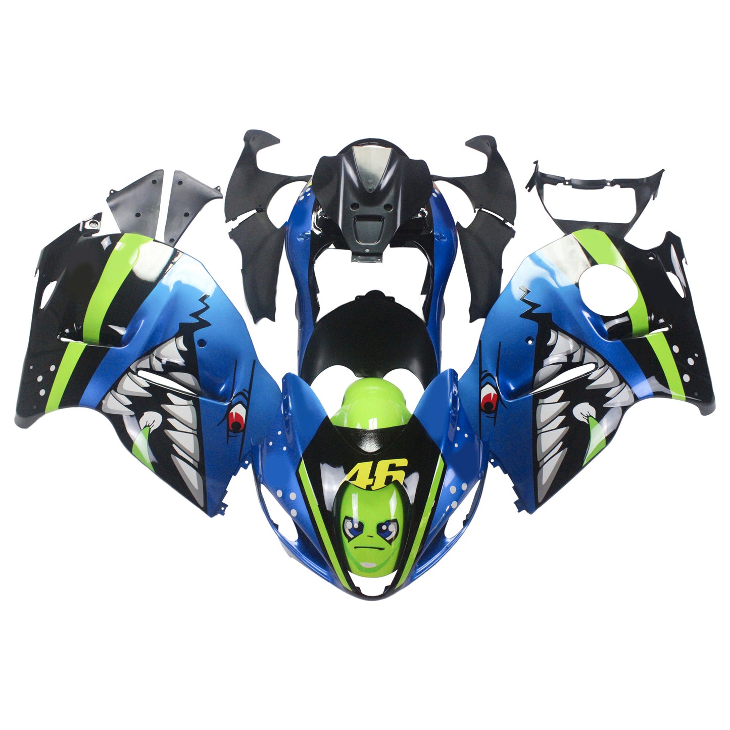 Suzuki Hayabusa GSXR1300 1999-2007 Kit Carenatura Carrozzeria Plastica ABS