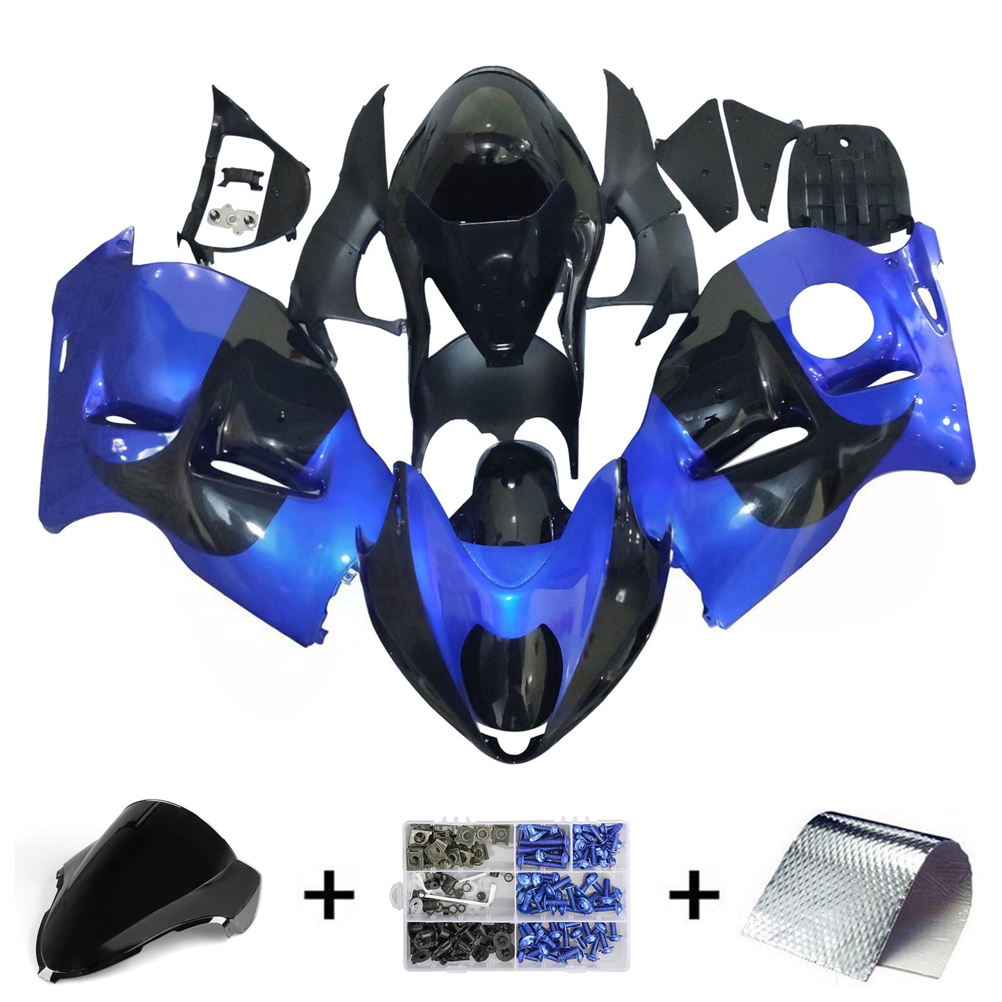 Amotopart Suzuki Hayabusa GSX1300R 1999-2007 Kit carena Carrozzeria Plastica ABS