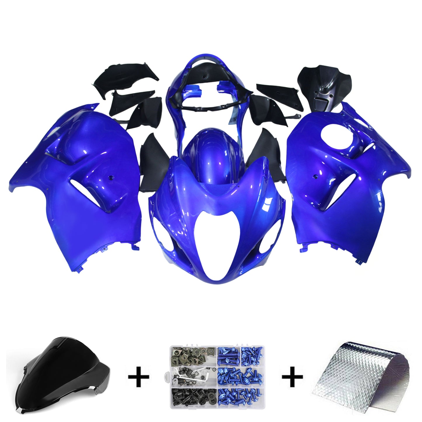 Amotopart Suzuki Hayabusa GSX1300R 1999-2007 Kit carena Carrozzeria Plastica ABS