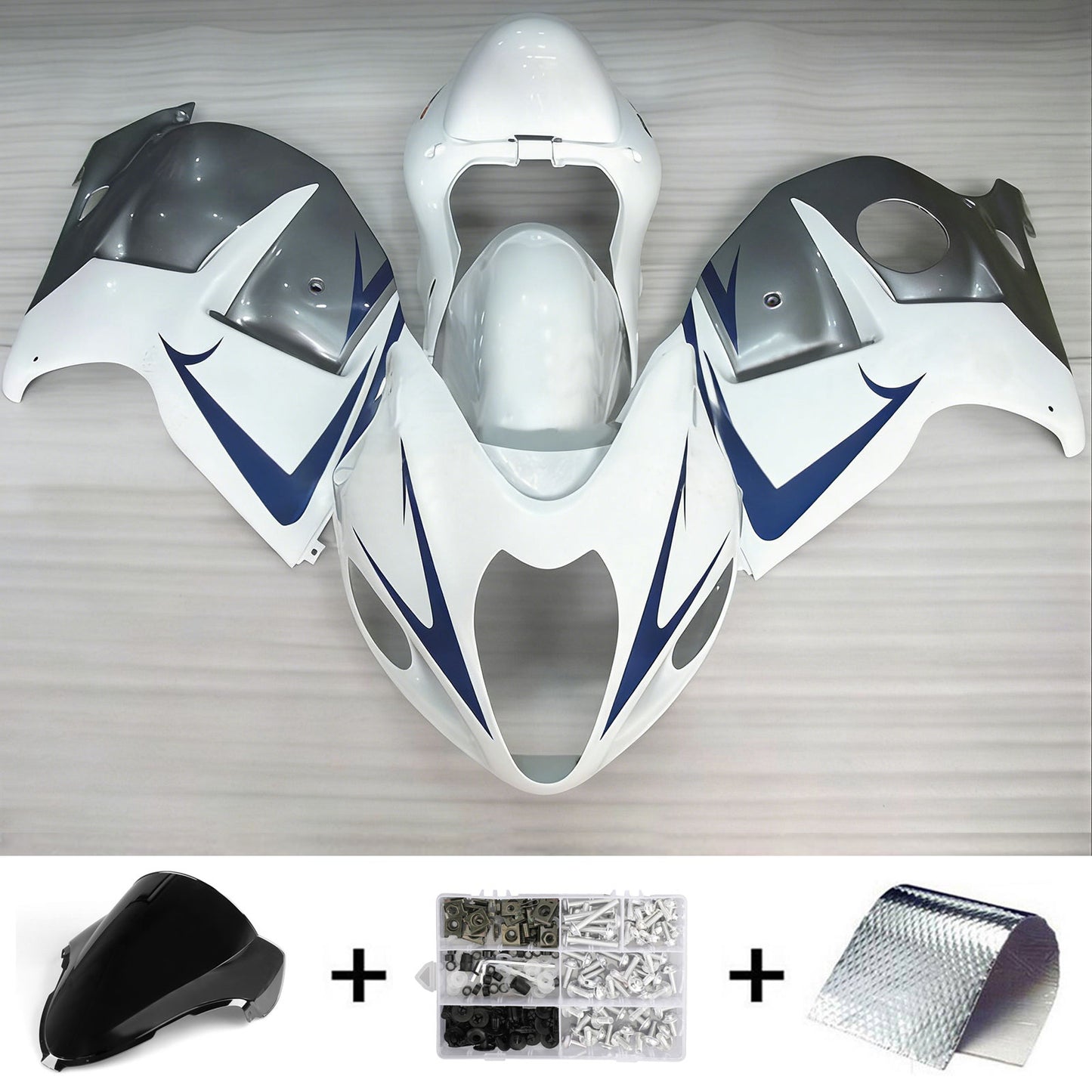 Amotopart Suzuki Hayabusa GSX1300R 1999-2007 Kit carena Carrozzeria Plastica ABS