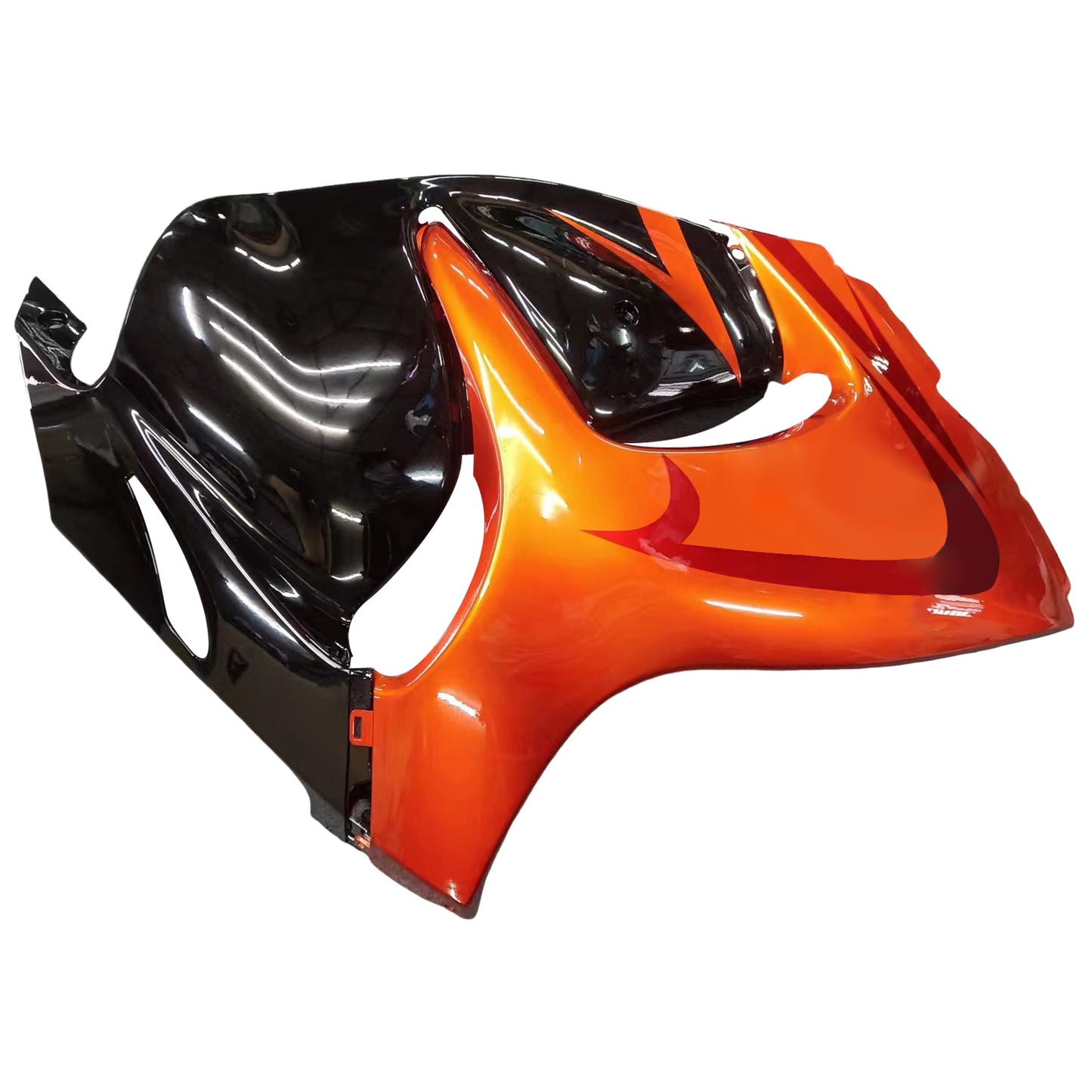 Carene 2008-2020 Suzuki GSX 1300 Hayabusa Arancione metallizzato &amp; Nero Hayabusa Racing Generico
