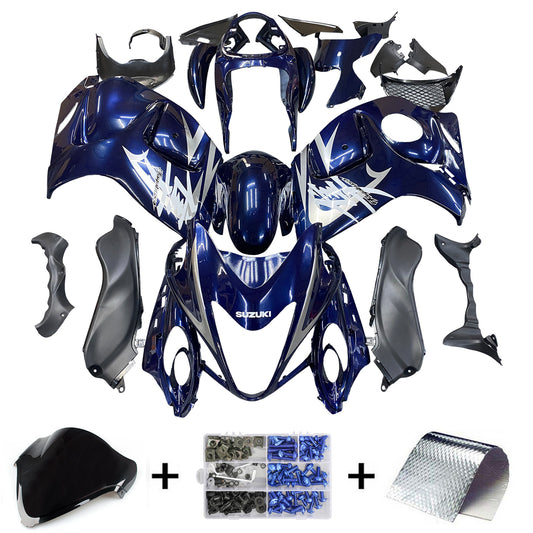 Carene 2008-2020 Suzuki GSX 1300 Hayabusa Blue Dark Metallic Hayabusa Generic