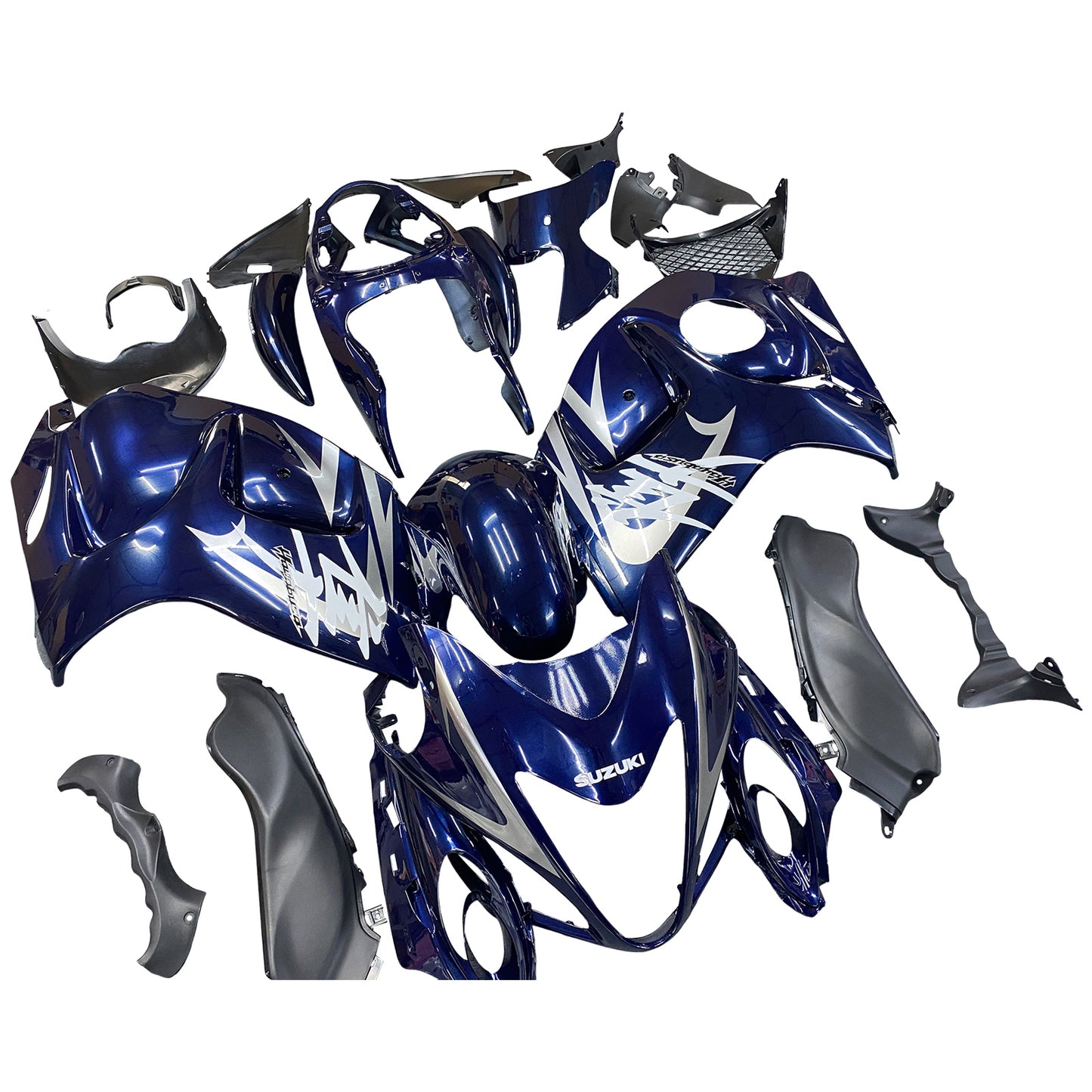 Carene 2008-2020 Suzuki GSX 1300 Hayabusa Blue Dark Metallic Hayabusa Racing Generic