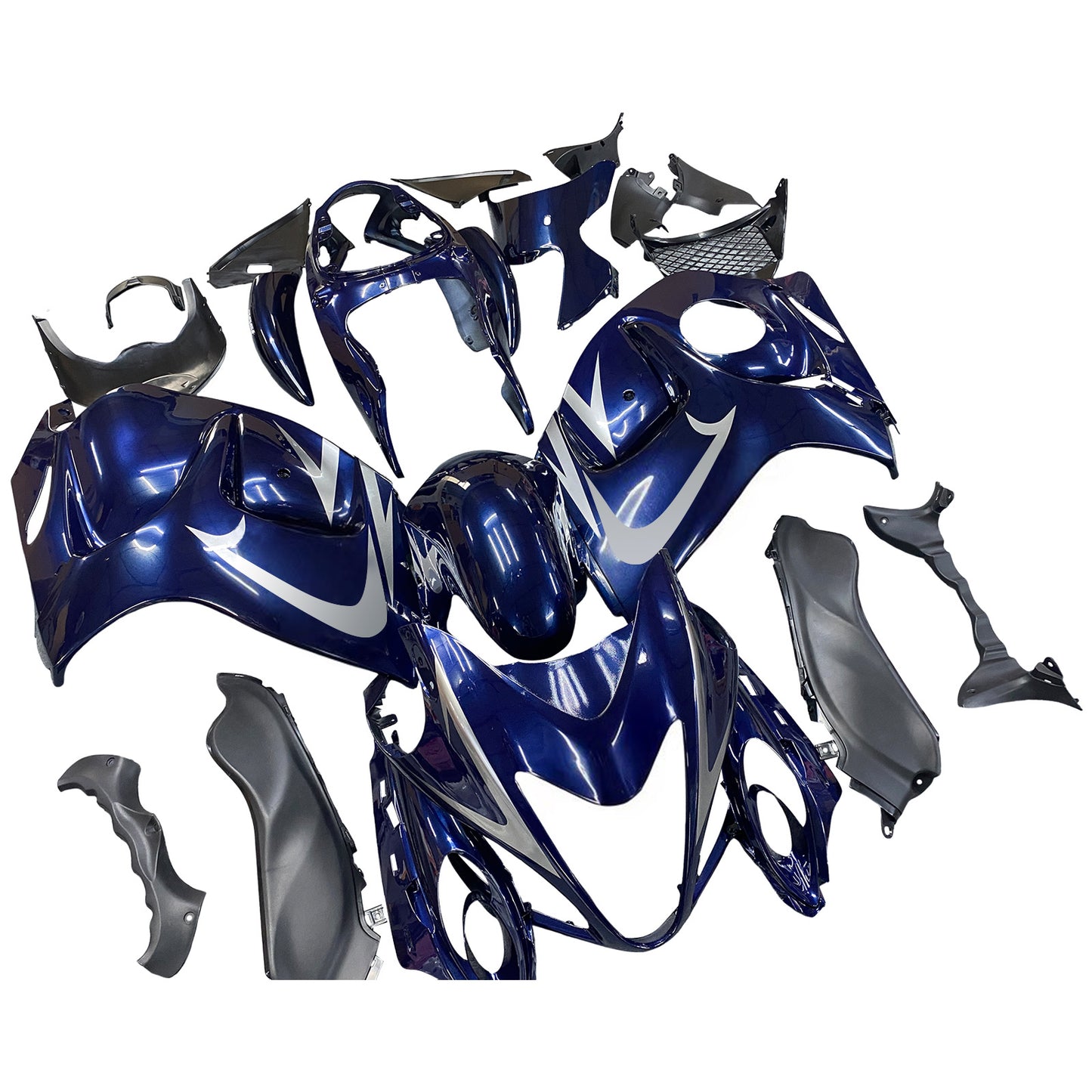 Carene 2008-2020 Suzuki GSX 1300 Hayabusa Blue Dark Metallic Hayabusa Generic