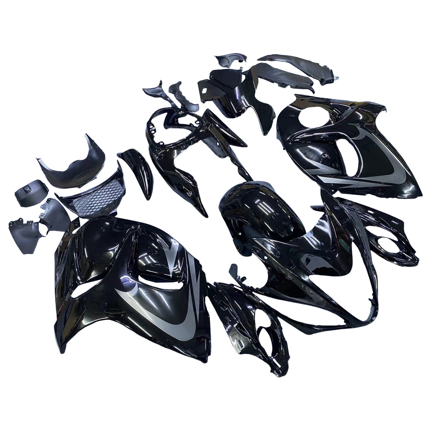 Carene Suzuki GSX 1300 Hayabusa All Black Hayabusa Racing (2008-2020) Generic