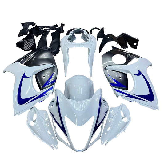 Carene 2008-2020 Suzuki GSX 1300 Hayabusa Bianco Grigio Blu Racing Generic