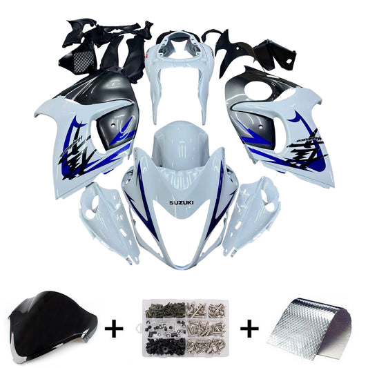 Carene 2008-2020 Suzuki GSX 1300 Hayabusa Bianco Grigio Blu Racing Generic